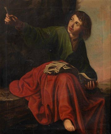 Spaanse school (XVII) - San Juan en Patmos