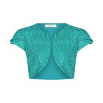 Rinascimento • pauw groene bolero • M, Maat 38/40 (M), Verzenden, Rinascimento, Nieuw