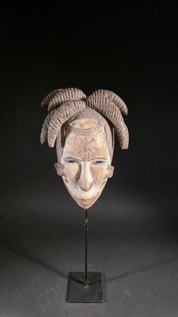 Houten masker - Igbo - Nigeria (Zonder minimumprijs)