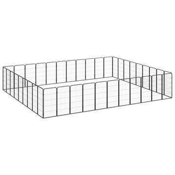 vidaXL Hondenkennel 40 panelen 50 x 100 cm gepoedercoat, Verzenden, Nieuw