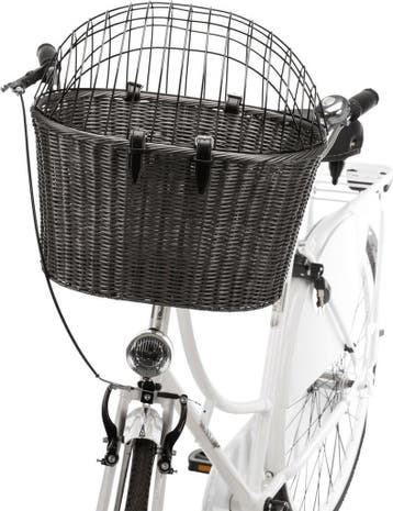 Trixie Stuur Fietsmand Met Draadkap Antraciet - 44X41X34 CM, Ophalen of Verzenden, Zo goed als nieuw, Trixie
