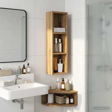 Wandmeubel Badkamer 20x14x70cm | Laatste Stuk!, (Half)hoge kast, Minder dan 50 cm, Ophalen of Verzenden, Zo goed als nieuw