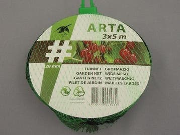 Howitec Tuinnet arta 3x5 m, maas 28x28 mm, zwart, Verzenden, Nieuw