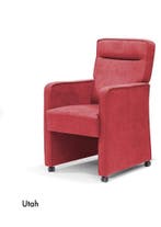 Eetkamerstoel Utah - eetkamerstoelen - Rood, Huis en Inrichting, Stoelen, Nieuw, Rood, Stof