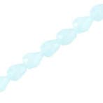 10 x Top facet druppel 3x6mm Light blue (Druppel glaskralen), Ophalen of Verzenden, Nieuw, Kraal