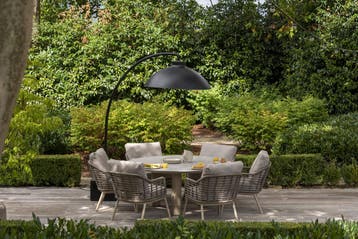Puglia Donato low dining tuinset 160xH69 cm 7 delig, Ophalen of Verzenden, Nieuw