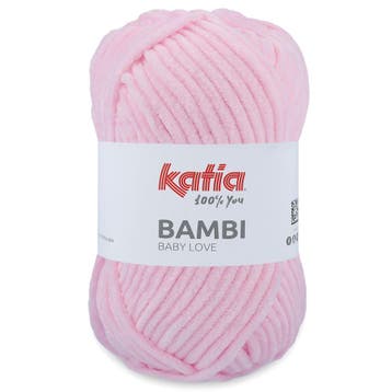 Katia Bambi - 301 lichtroze - Chenille Garen, Ophalen of Verzenden, Nieuw