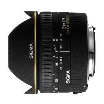 Sigma 15mm f/2.8 EX DG Diagonaal Fisheye Canon EF-mount, Verzenden, Gebruikt