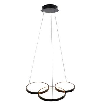 Design hanglamp zwart, Thalia, 36W, 2700K LED, 3-staps, Ophalen of Verzenden, Nieuw, Metaal, Design