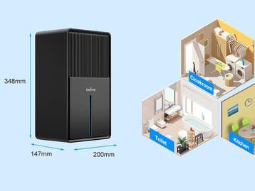 Compacte luchtontvochtiger 3L stil met luchtreiniging RGB, Witgoed en Apparatuur, Ventilatoren, Verzenden, Nieuw