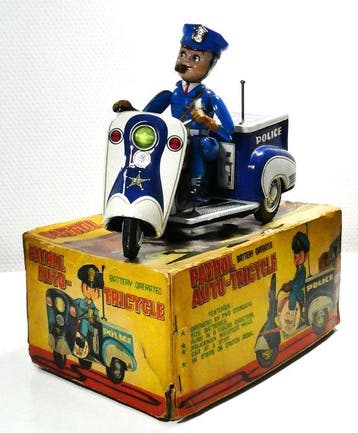TN / Nomura (Japan) - Blikken speelgoed - 1950s Police