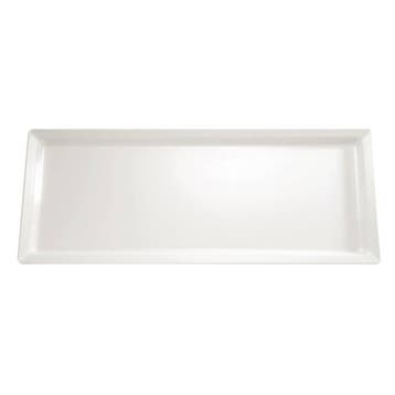 Melamine rechthoekige schaal wit, Verzenden