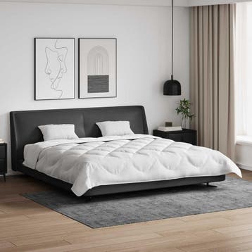 vidaXL Dekbed Set met kussen 3 pcs Wit Microfiber en Dons, Verzenden, Nieuw, Wit