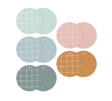 5 cadeaulabels rond pastel (Sets, Kaarten & Labels), Ophalen of Verzenden, Nieuw