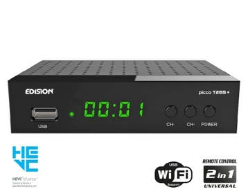Edision Picco T265+ DVB-T2C H.265 HEVC, Audio, Tv en Foto, Ophalen of Verzenden, Nieuw