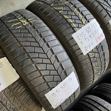 2 x Continental Winter TS830P 195-55-17 RFT Winterbanden..., Gebruikt, 17 inch, Band(en), Personenwagen