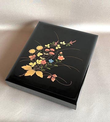 Vintage Brievenbus - Aizu Lacquerware () - Maki-e Letter, Antiek en Kunst