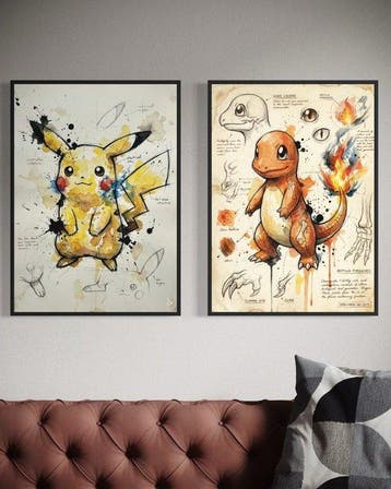ANDSAL - Pikachu & Charmander Da Vinci Color Project Pokémon, Nieuw