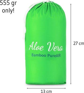 Bamboe Travel Pillow - Pure-air Aloë Vera Reiskussen - smar, Verzenden, Nieuw