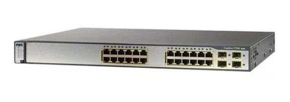 Cisco WS-C3750-24PS-E 24 poorts PoE switch, Computers en Software, Netwerk switches, Refurbished, Ophalen of Verzenden