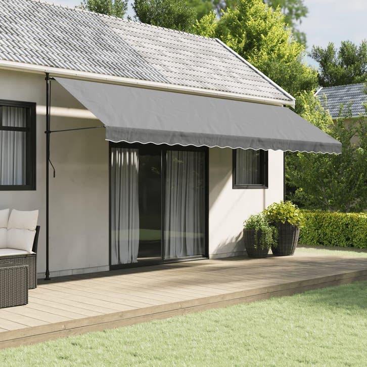 vidaXL Vervangingsdoek voor luifelrok gestreept 5 m, Tuin en Terras, Zonneschermen, Nieuw, Verzenden