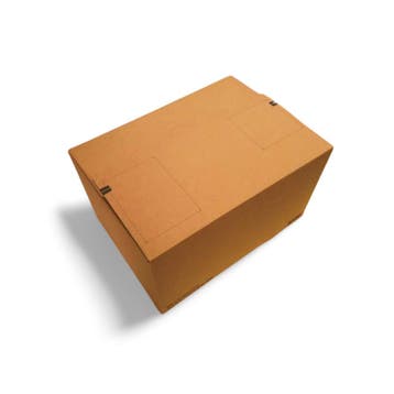 Autolock verzenddoos 284x184x167 mm enkelgolf karton bruin, Ophalen of Verzenden