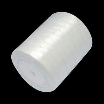 2 meter satijnlint 10 mm breed – wit (Lint voor armbandjes, Ophalen of Verzenden, Nieuw, Draad