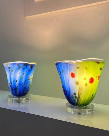 Tafellamp (2) - Murano Design - Muranoglas, Kristal -