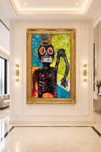 Timo Wedell - Say hello - XXL - Hommage Basquiat, Antiek en Kunst