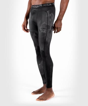 Venum SKULL Sportlegging Spats Tights Zwart Zwart, Ophalen of Verzenden, Nieuw