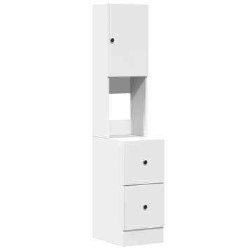 Voorraadkast Bewerkt Hout | Laatste Stuk!, Huis en Inrichting, Keuken | Keukenelementen, Minder dan 50 cm, Wit, Ophalen of Verzenden