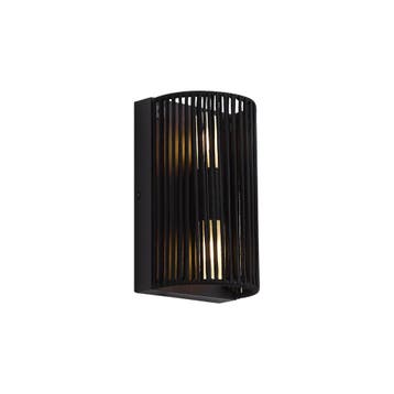 Japandi wandlamp zwart met touw IP44 - Jayla, Verzenden, Nieuw