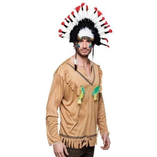 Indianentooi Mohawk, Hobby en Vrije tijd, Feestartikelen, Feestartikel, Nieuw, Verzenden