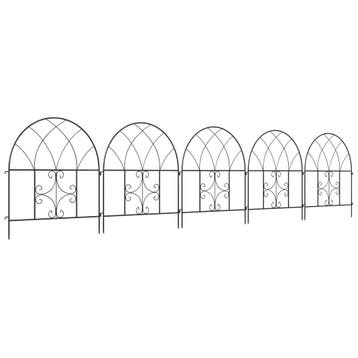TRUUSK Decoratief Stalen Tuinhek 300 cm x 70 cm - Bovenboog, Tuin en Terras, Planten | Bomen, Verzenden