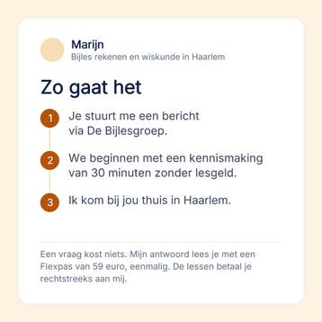 Bijles rekenen voor de basisschool in Haarlem, Diensten en Vakmensen, Privéles, Bijles