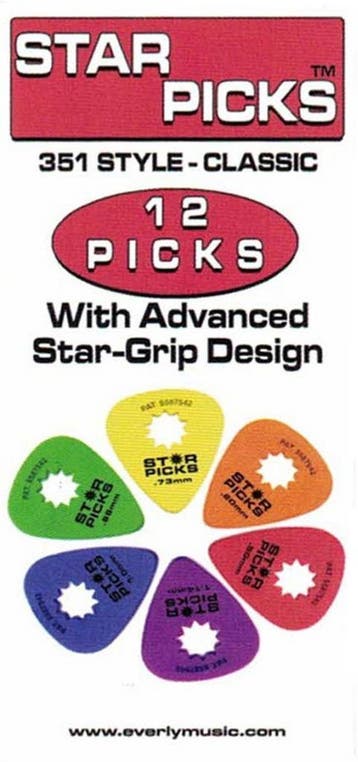 Everly Star Picks Plectrum 1.14 mm 12-pack, Muziek en Instrumenten, Instrumenten | Toebehoren, Ophalen of Verzenden, Nieuw, Elektrische gitaar