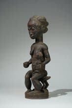 Een houten beeld. - Agni - Ivoorkust (Zonder minimumprijs)