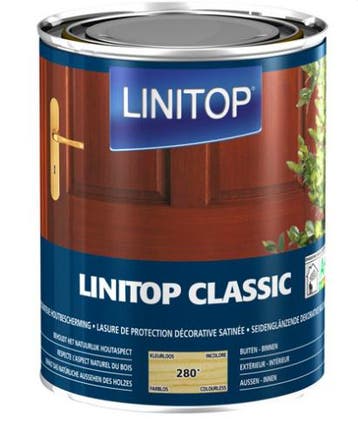 Linitop Classic - Donker Eiken - 2,5 liter, Overige kleuren, Nieuw, Beits, Ophalen of Verzenden