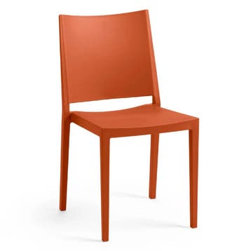 Stoel | Kunststof | Oranje | In-/Outdoor | 450x540x830(h)mm, Verzenden, Nieuw in verpakking