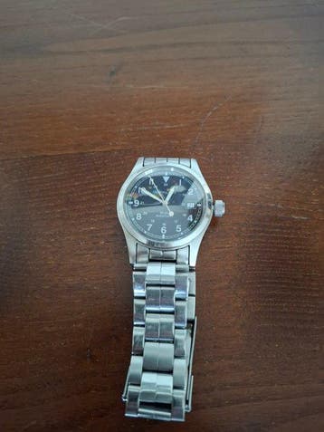Hamilton - Khaki Field - Zonder minimumprijs - Heren - 2005, Sieraden, Tassen en Uiterlijk, Nieuw