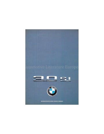 1975 BMW 3.0 SI BROCHURE ENGELS (USA), Boeken, Nieuw, BMW, Author