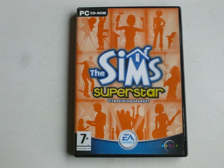 The Sims - Superstar / Uitbreidingspakket PC 2CD Rom, Cd's en Dvd's, Dvd's | Overige Dvd's, Zo goed als nieuw, Ophalen of Verzenden