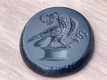 Replica van antiek Romeins onyx Intaglio (Zonder