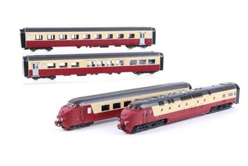 Roco H0 - Uit set 63123 - Treinstel (1) - Vierdelig TEE, Nieuw