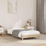 vidaXL Bedframe zonder matras hout sonoma eikenkleurig, Huis en Inrichting, Slaapkamer | Bedden, Eenpersoons, Bruin, Verzenden