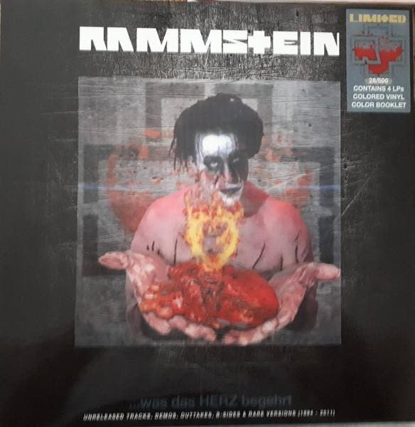 lp box - Rammstein (COLORED VINYL) - Was Das Herz Begehrt, Cd's en Dvd's, Vinyl | Rock, Zo goed als nieuw, Verzenden