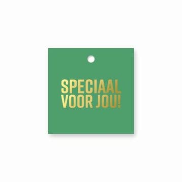 3x Cadeaulabel speciaal voor jou -  groen - cadeaukaart, Ophalen of Verzenden, Nieuw