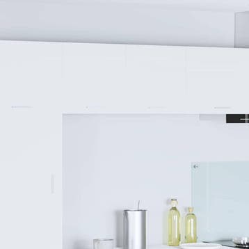 vidaXL Hangkast 2 st Wit Bewerkt hout, Verzenden, Nieuw, Wit