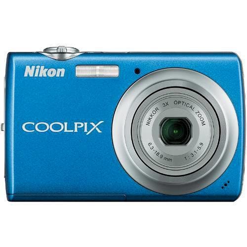 Nikon Coolpix S220 Digitale Compact Camera - Blauw, Audio, Tv en Foto, Fotocamera's Digitaal, Zo goed als nieuw, Verzenden