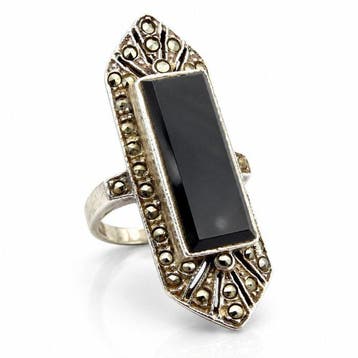 Zilver - Ring - Art Deco circa jaren ’40, Antiek en Kunst